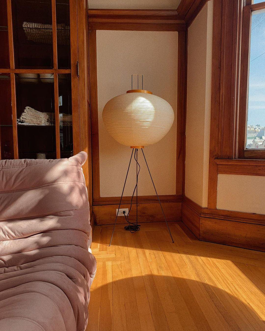 Rice Paper Floor Lamp with Soft Glow Lighting-Lighting > Floor Lamps-casanuva-casanuva