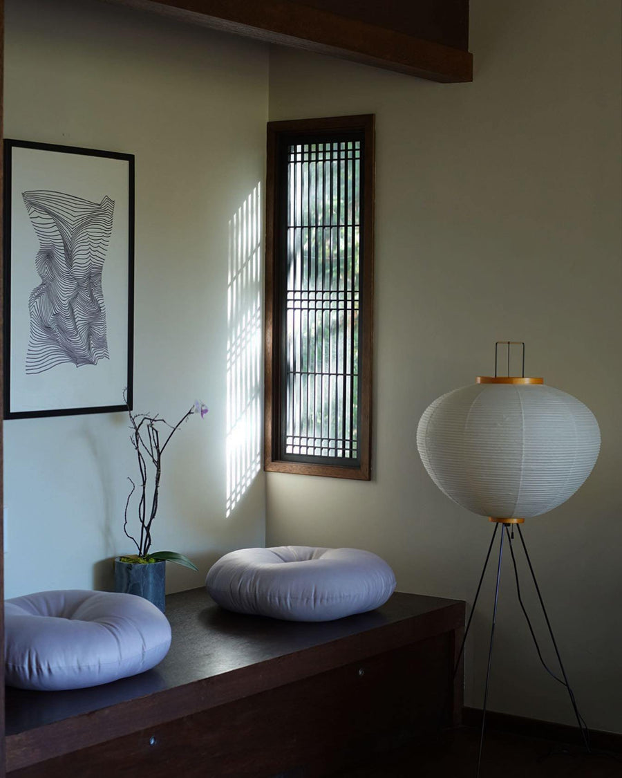 Rice Paper Floor Lamp with Soft Glow Lighting-Lighting > Floor Lamps-casanuva-casanuva