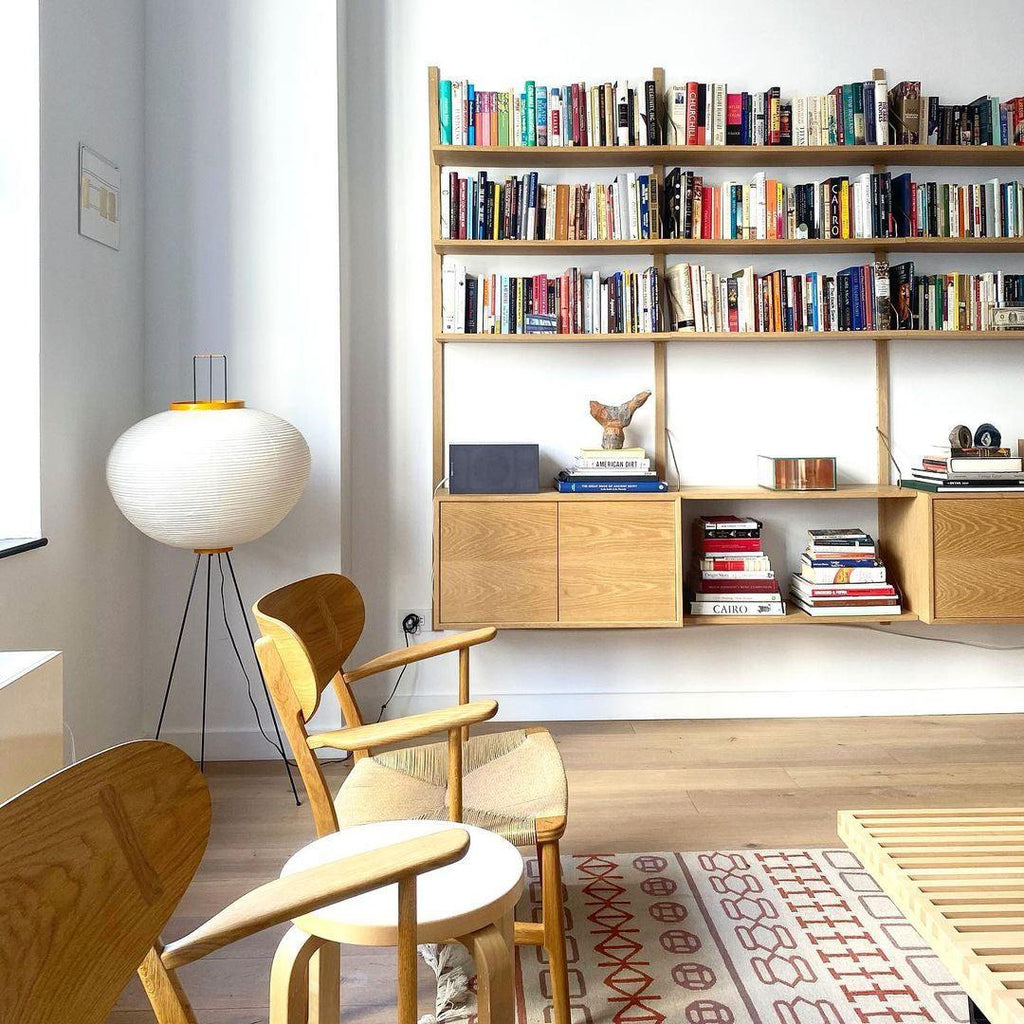 Rice Paper Floor Lamp with Soft Glow Lighting-Lighting > Floor Lamps-casanuva-casanuva