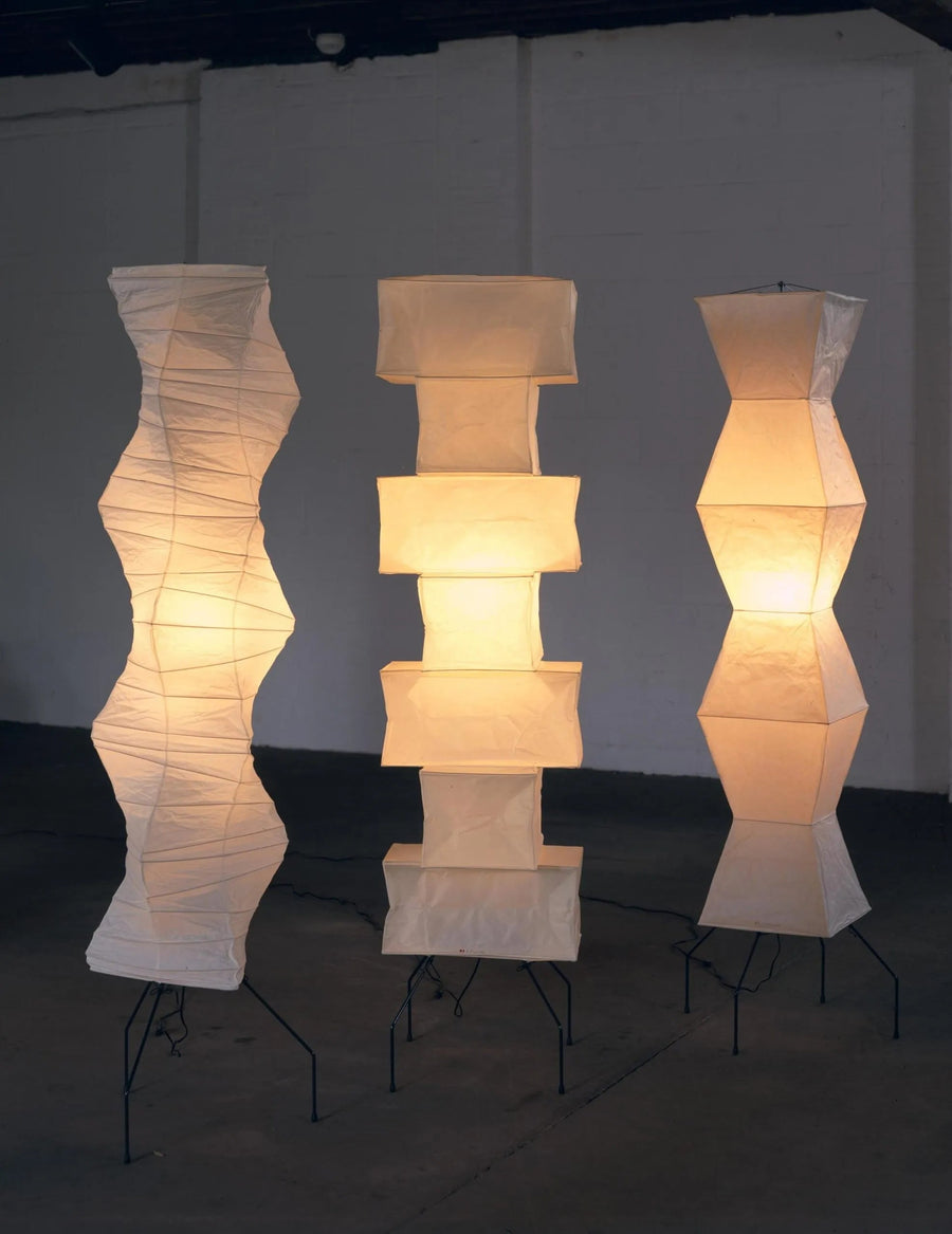 Rice Paper Floor Lamp with Soft Glow Lighting-Lighting > Floor Lamps-casanuva-casanuva