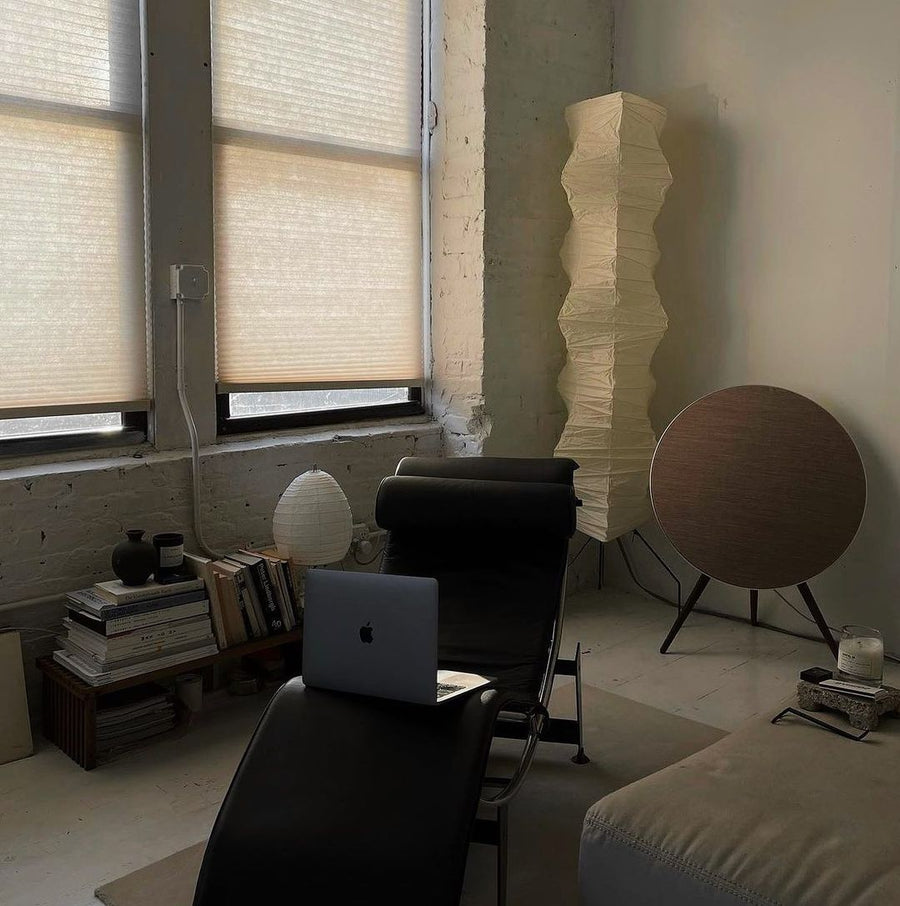 Rice Paper Floor Lamp with Soft Glow Lighting-Lighting > Floor Lamps-casanuva-casanuva
