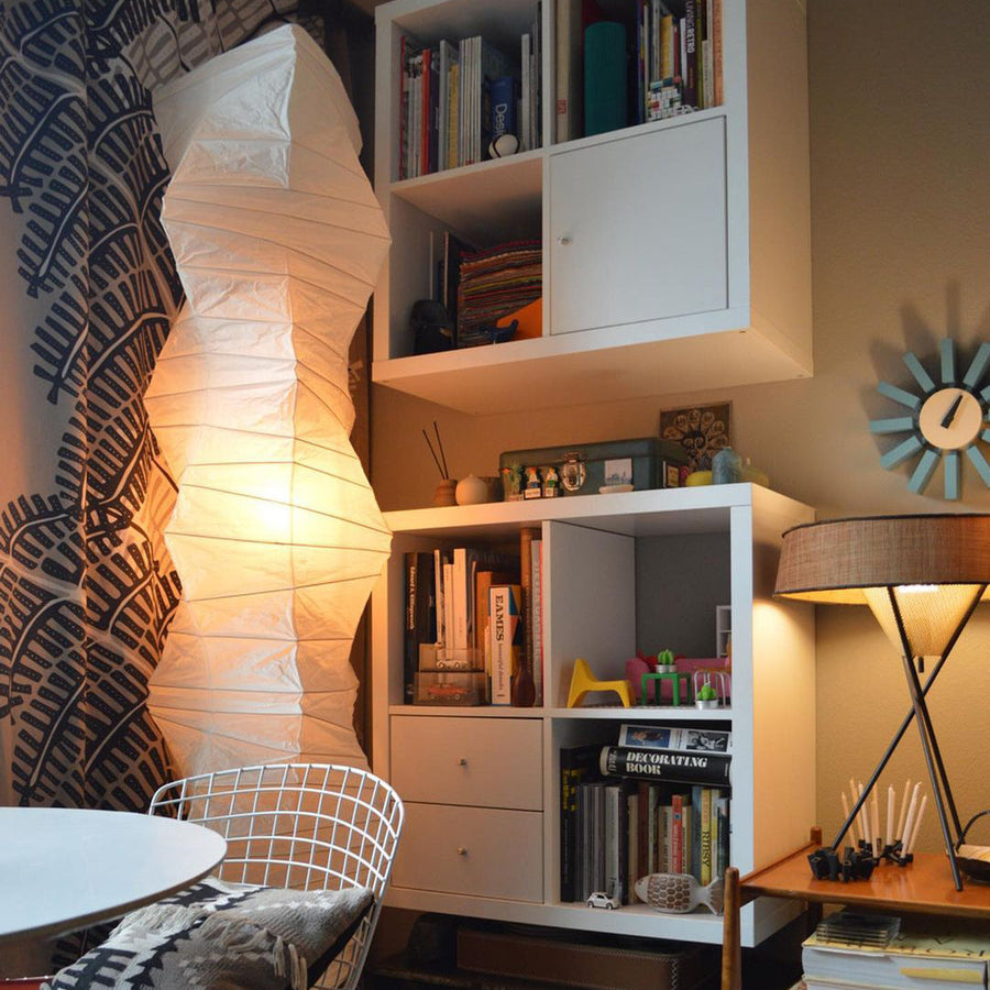 Rice Paper Floor Lamp with Soft Glow Lighting-Lighting > Floor Lamps-casanuva-casanuva