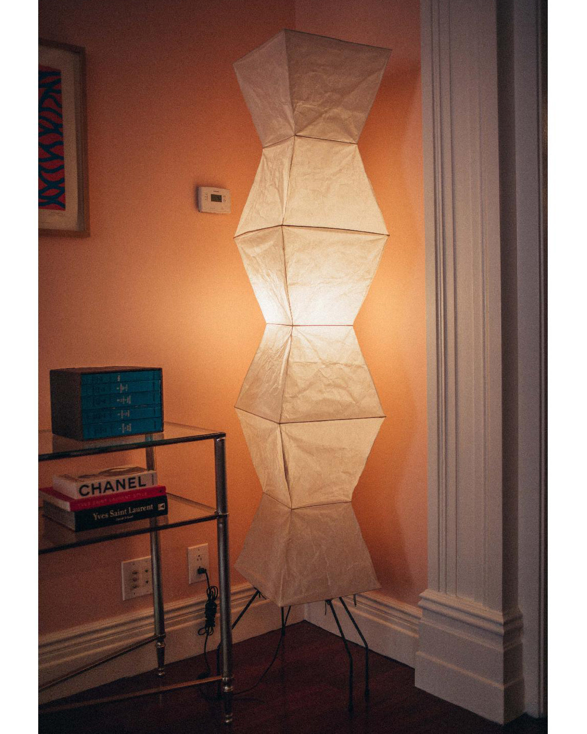 Rice Paper Floor Lamp with Soft Glow Lighting-Lighting > Floor Lamps-casanuva-casanuva