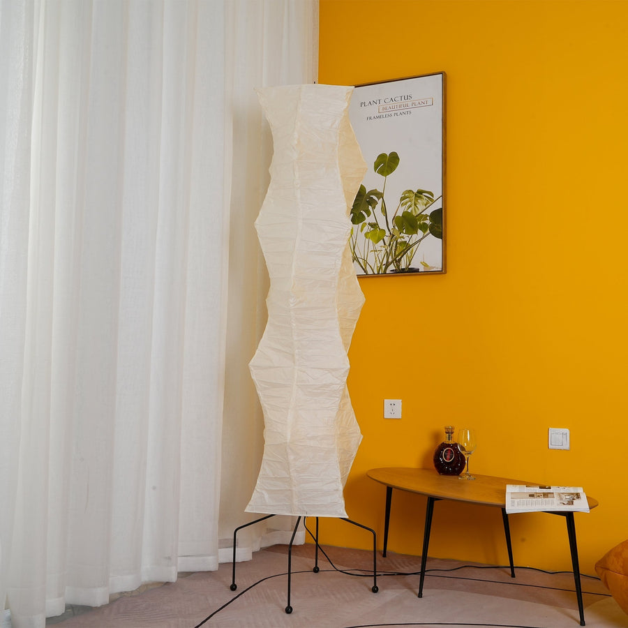 Rice Paper Floor Lamp with Soft Glow Lighting-Lighting > Floor Lamps-casanuva-casanuva