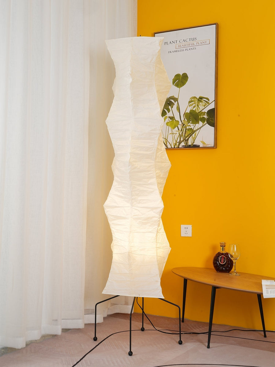 Rice Paper Floor Lamp with Soft Glow Lighting-Lighting > Floor Lamps-casanuva-casanuva