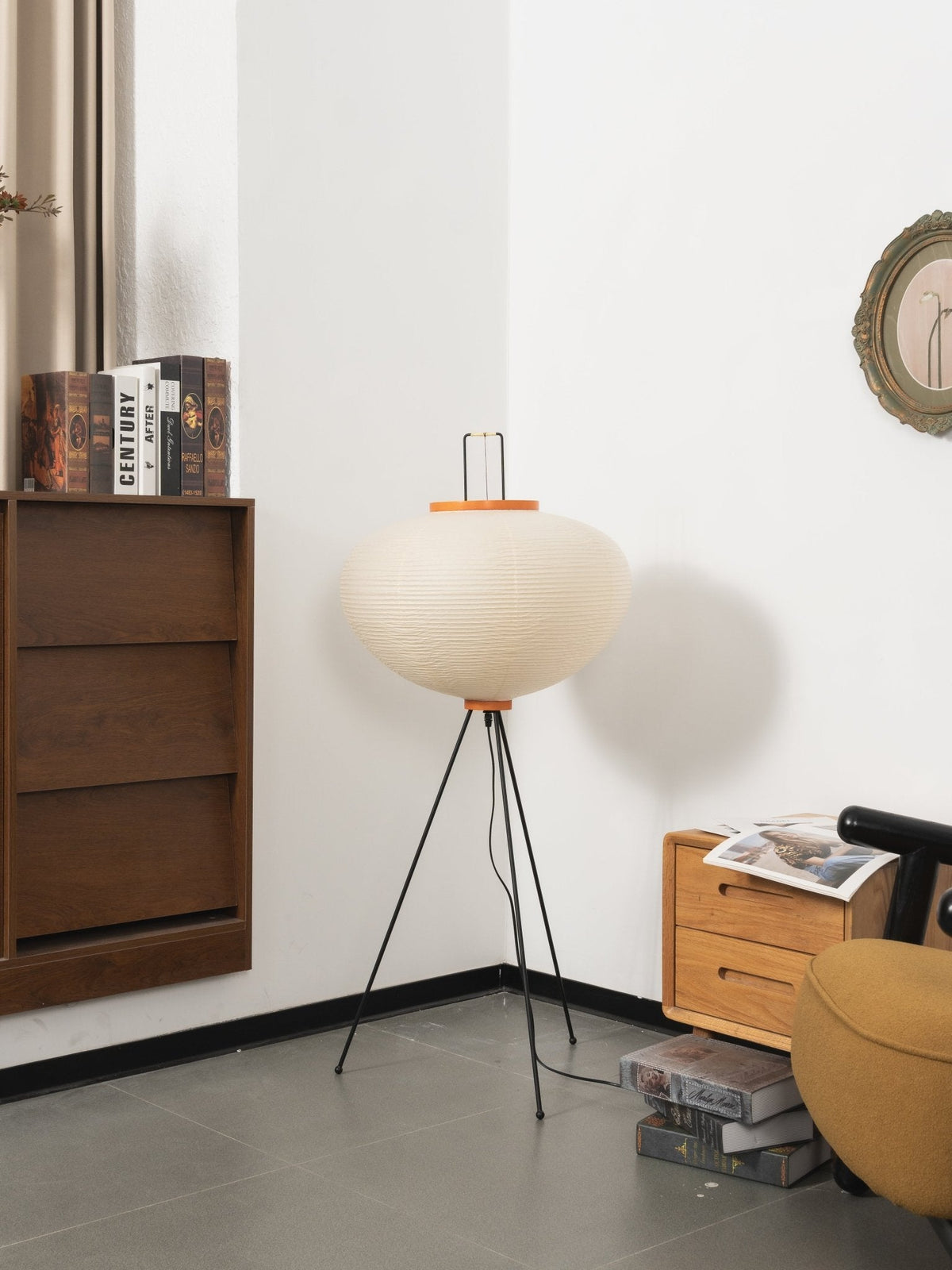 Rice Paper Floor Lamp with Soft Glow Lighting-Lighting > Floor Lamps-casanuva-casanuva