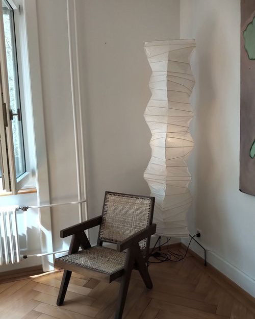 Rice Paper Floor Lamp with Soft Glow Lighting-Lighting > Floor Lamps-casanuva-casanuva
