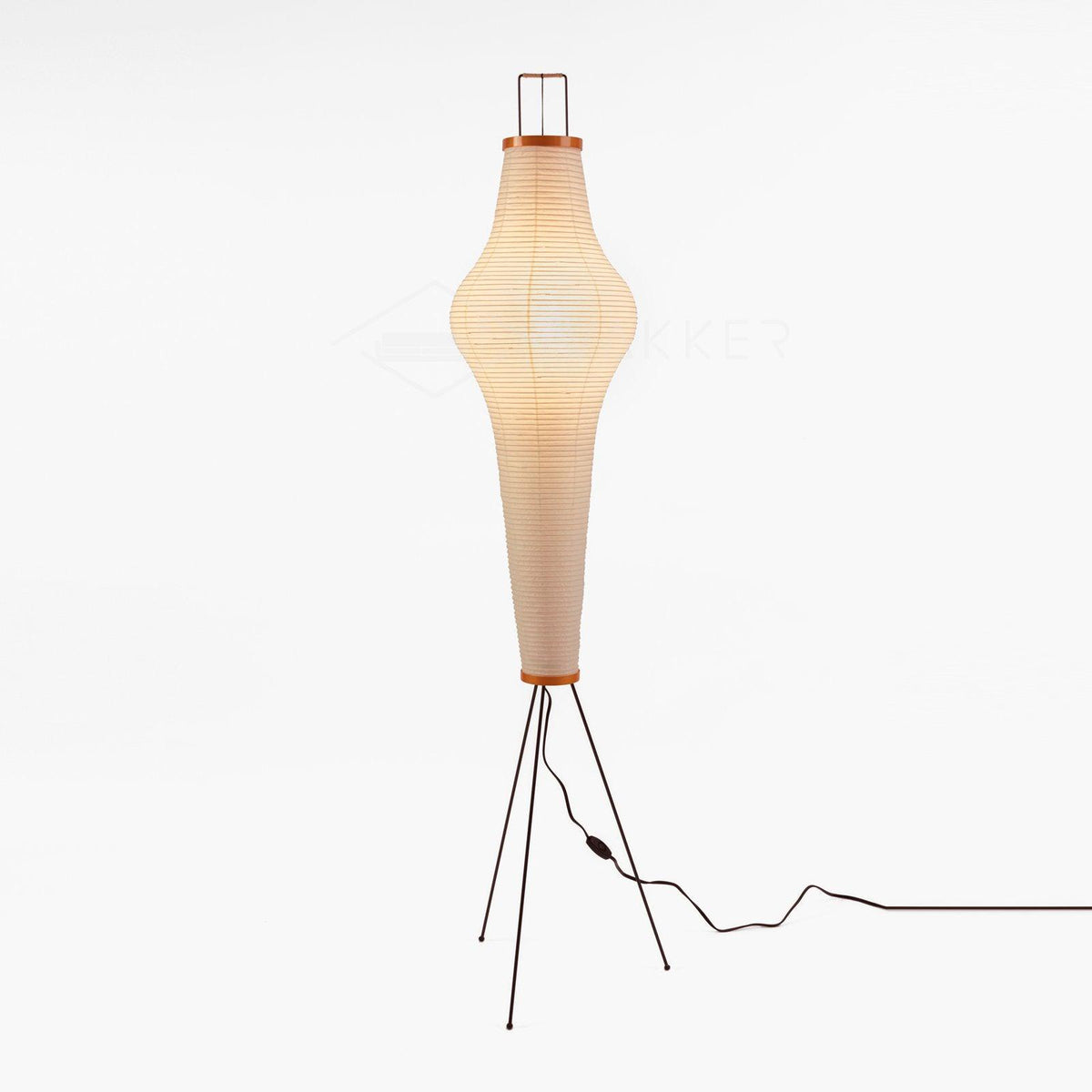Rice Paper Floor Lamp with Soft Glow Lighting-Lighting > Floor Lamps-casanuva-33cmx162cm-White-US Plug-casanuva