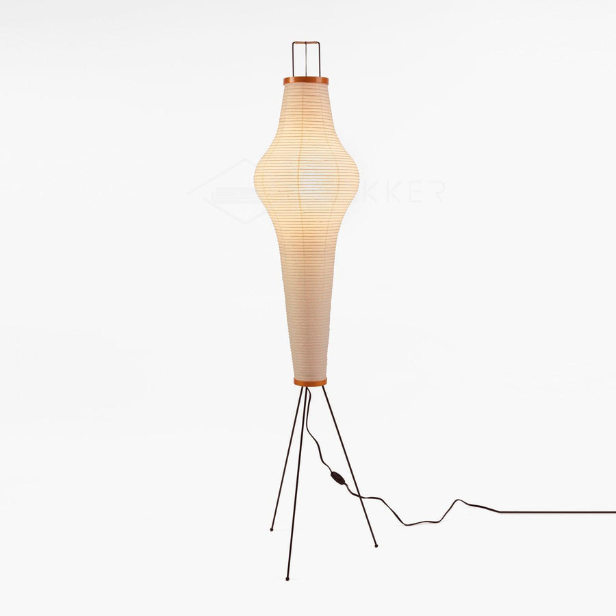 Rice Paper Floor Lamp with Soft Glow Lighting-Lighting > Floor Lamps-casanuva-33cmx162cm-White-US Plug-casanuva