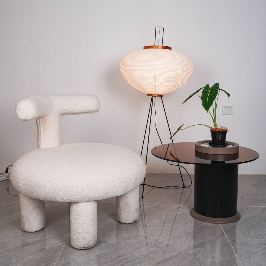 Rice Paper Floor Lamp with Soft Glow Lighting-Lighting > Floor Lamps-casanuva-casanuva