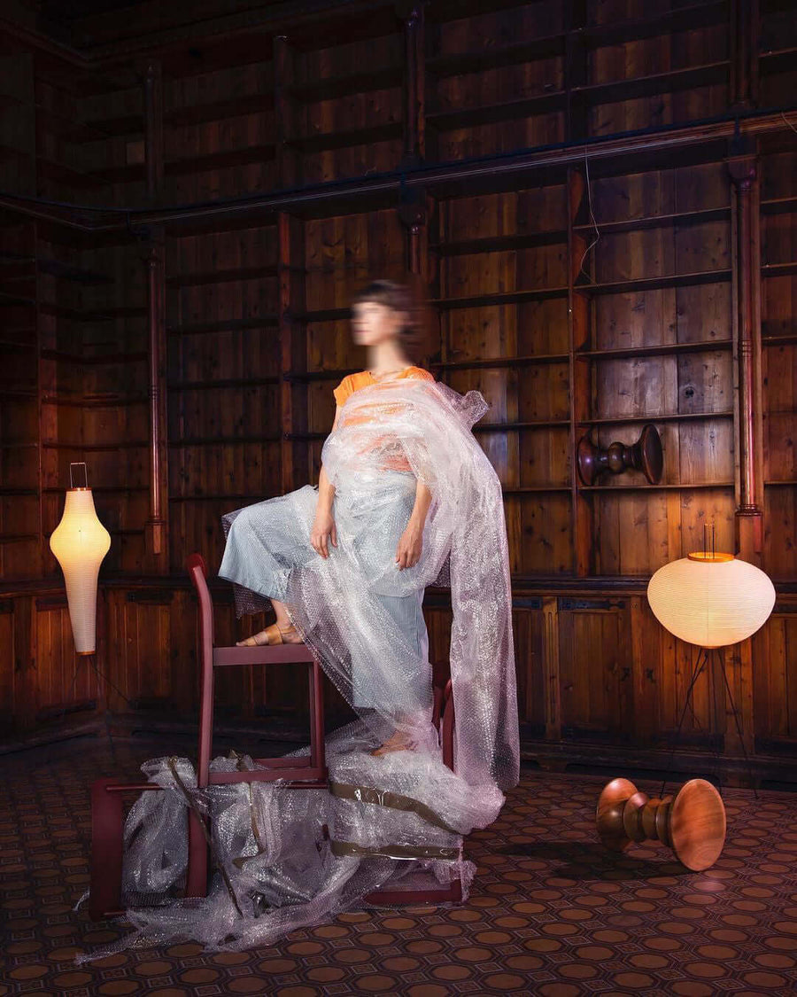 Rice Paper Floor Lamp with Soft Glow Lighting-Lighting > Floor Lamps-casanuva-casanuva