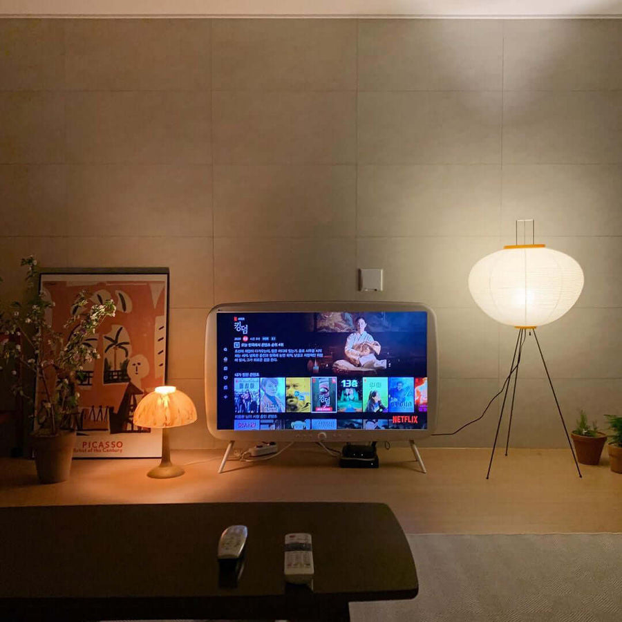 Rice Paper Floor Lamp with Soft Glow Lighting-Lighting > Floor Lamps-casanuva-casanuva
