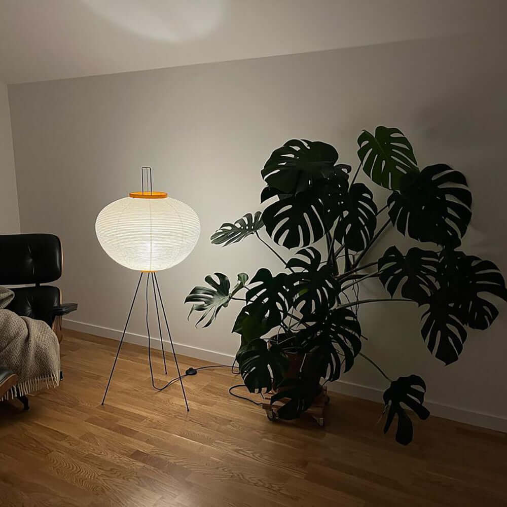 Rice Paper Floor Lamp with Soft Glow Lighting-Lighting > Floor Lamps-casanuva-casanuva