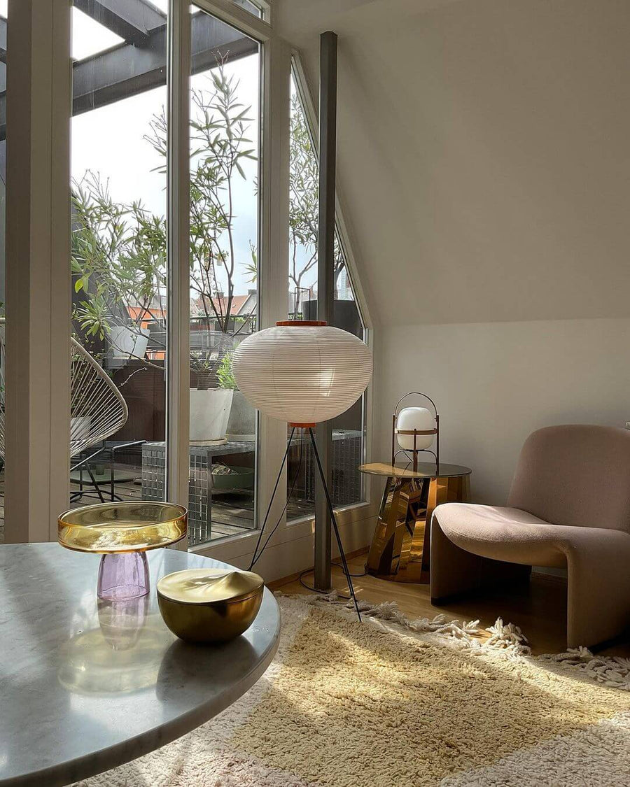Rice Paper Floor Lamp with Soft Glow Lighting-Lighting > Floor Lamps-casanuva-casanuva