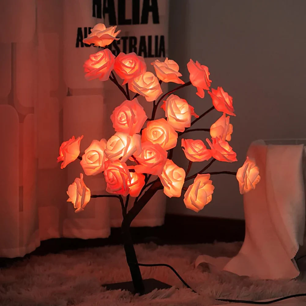 Rose Tree Floral Arrangement-Home Decor > Decorative Accessories-casanuva-casanuva