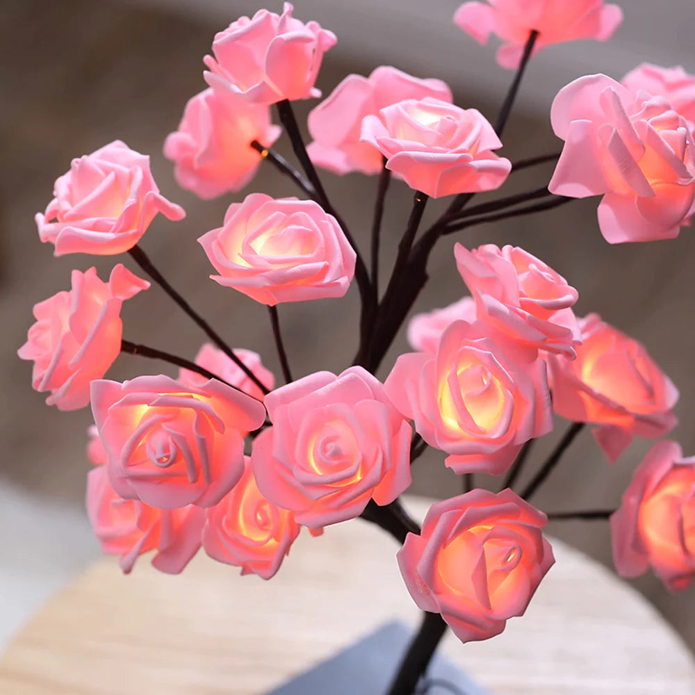 Rose Tree Floral Arrangement-Home Decor > Decorative Accessories-casanuva-casanuva