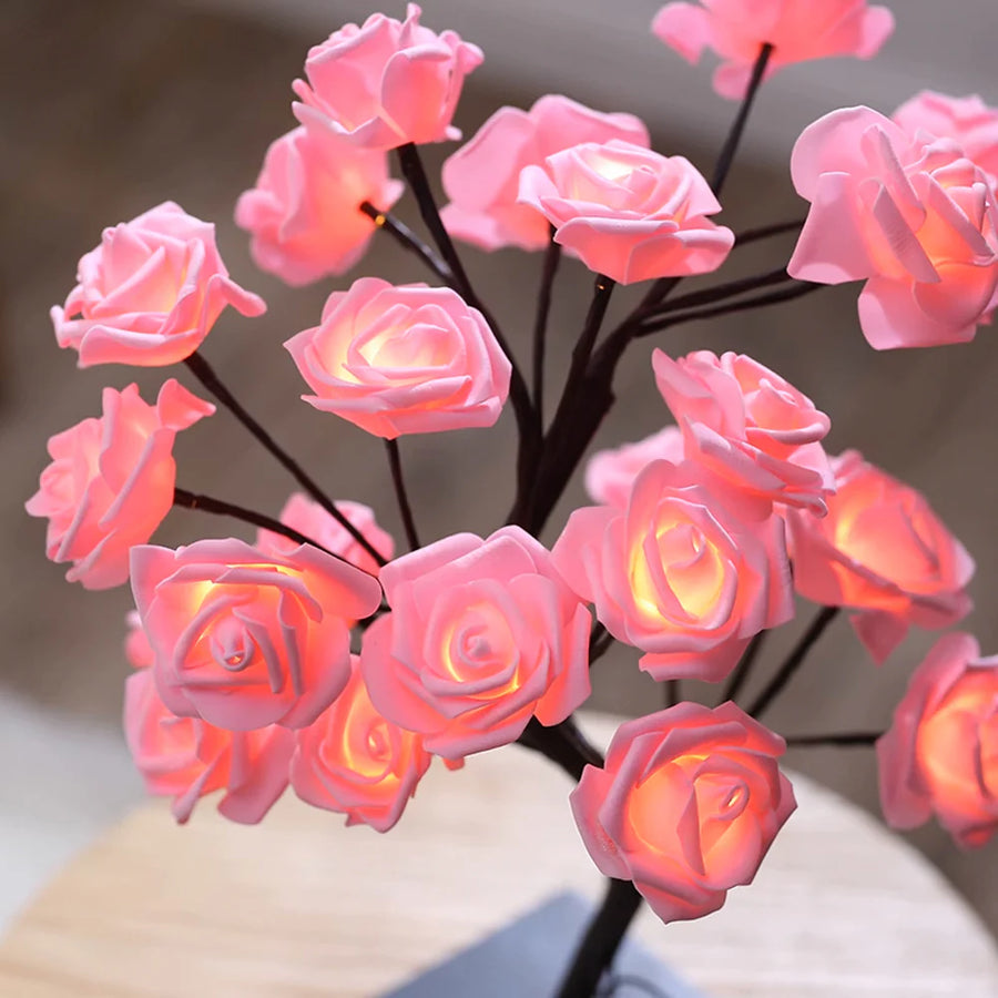 Rose Tree Floral Arrangement-Home Decor > Decorative Accessories-casanuva-casanuva