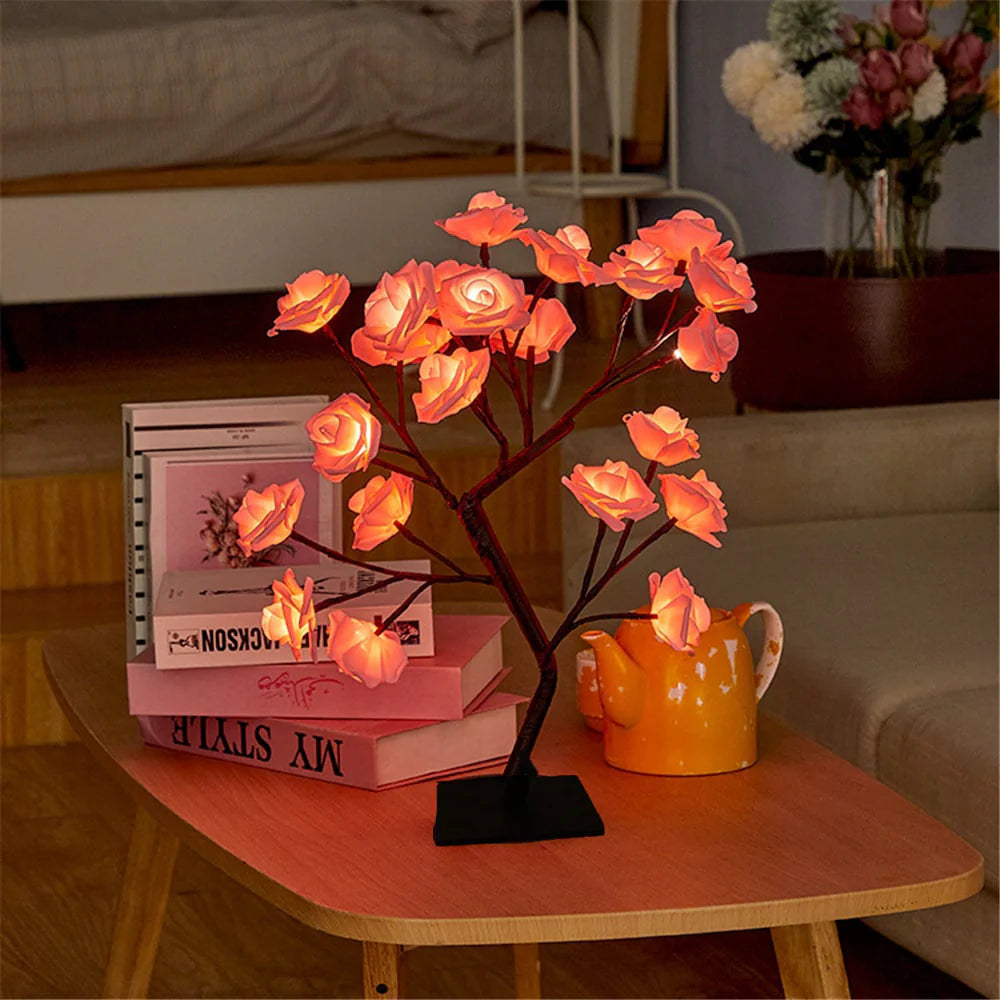 Rose Tree Floral Arrangement-Home Decor > Decorative Accessories-casanuva-casanuva