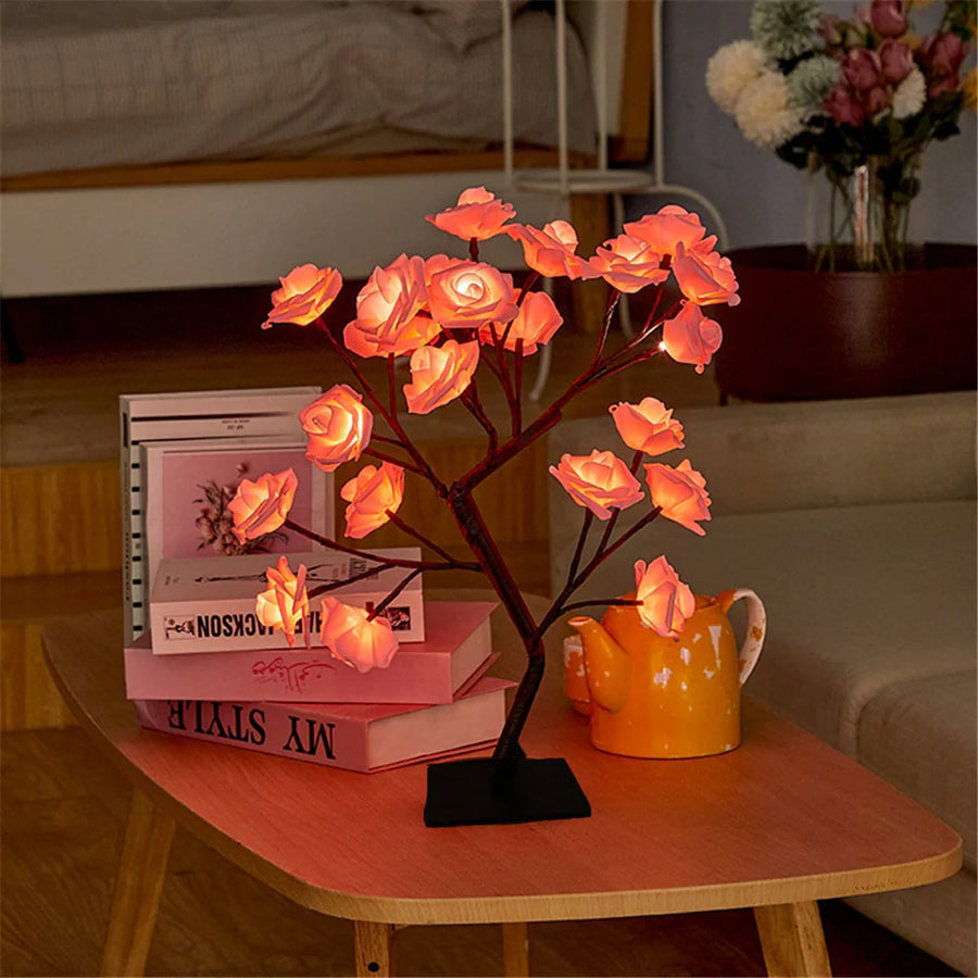 Rose Tree Floral Arrangement-Home Decor > Decorative Accessories-casanuva-casanuva