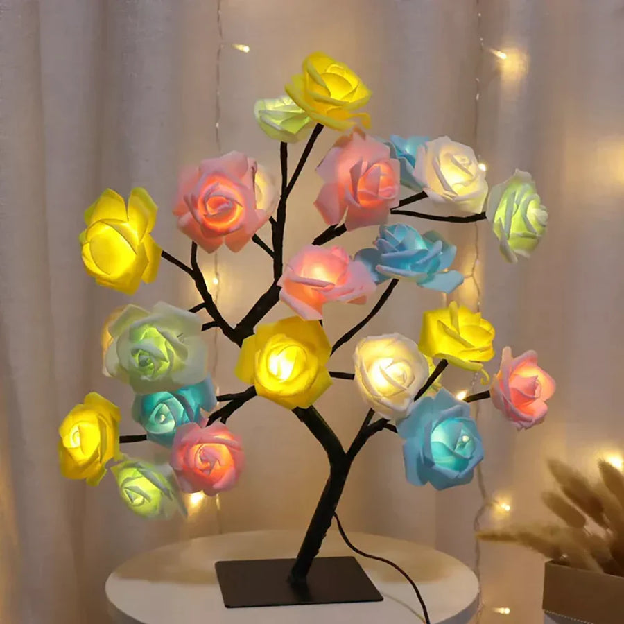 Rose Tree Floral Arrangement-Home Decor > Decorative Accessories-casanuva-casanuva