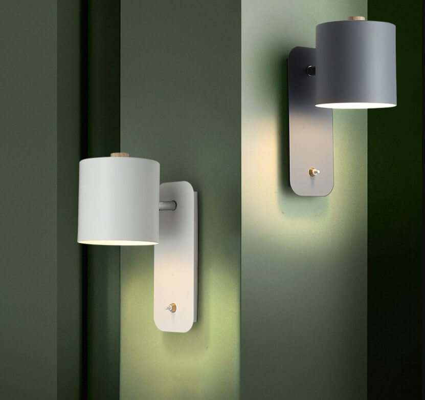 Rotatable Cylinder Wall Sconce 1-Light Nordic Style Lamp-Lighting > Wall Lights-casanuva-casanuva