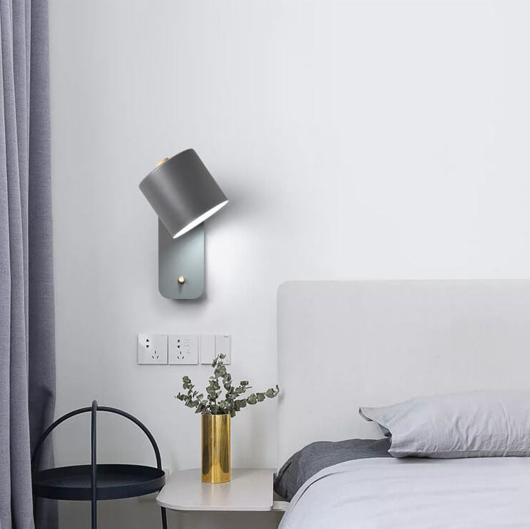 Rotatable Cylinder Wall Sconce 1-Light Nordic Style Lamp-Lighting > Wall Lights-casanuva-casanuva