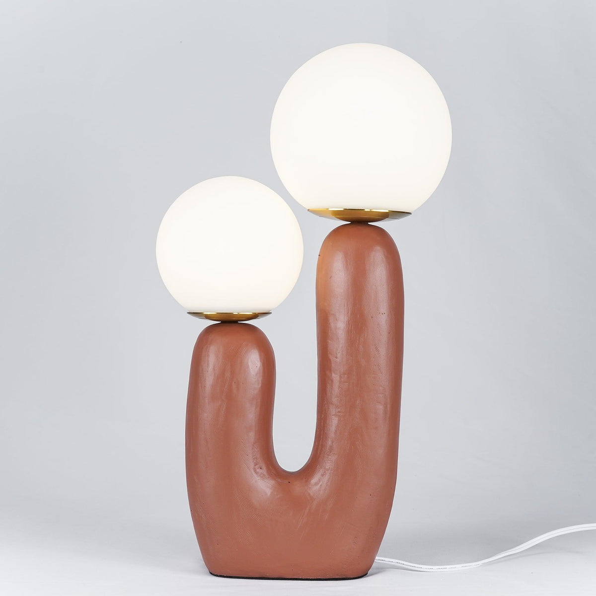 Rough Textured Table Lamp-Lighting > Table Lamps-casanuva-26cmx42cm-Terra cotta Original-US Plug-casanuva