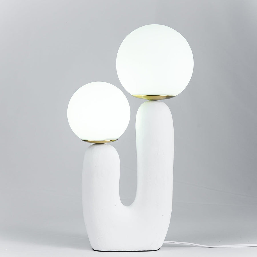 Rough Textured Table Lamp-Lighting > Table Lamps-casanuva-26cmx42cm-White Original-US Plug-casanuva