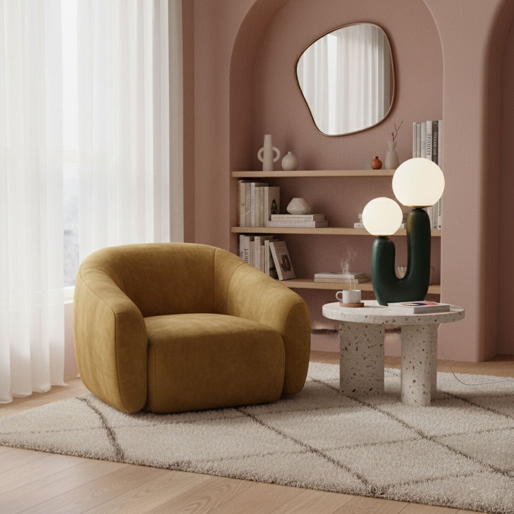 Rough Textured Table Lamp-Lighting > Table Lamps-casanuva-casanuva
