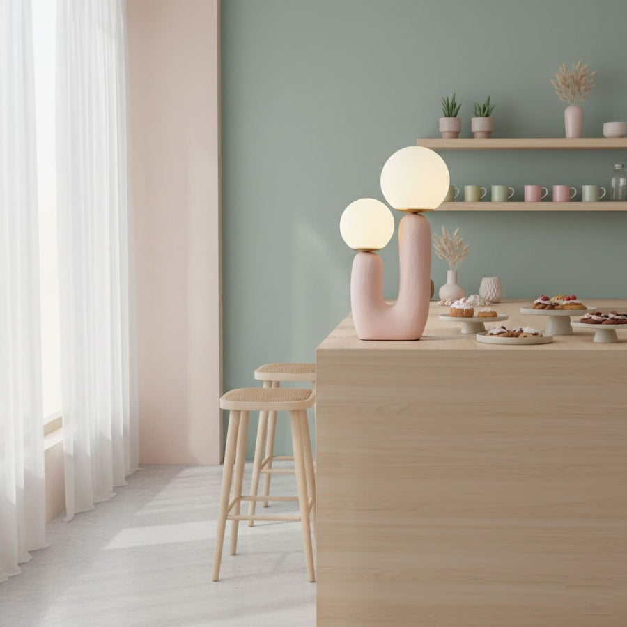 Rough Textured Table Lamp-Lighting > Table Lamps-casanuva-casanuva