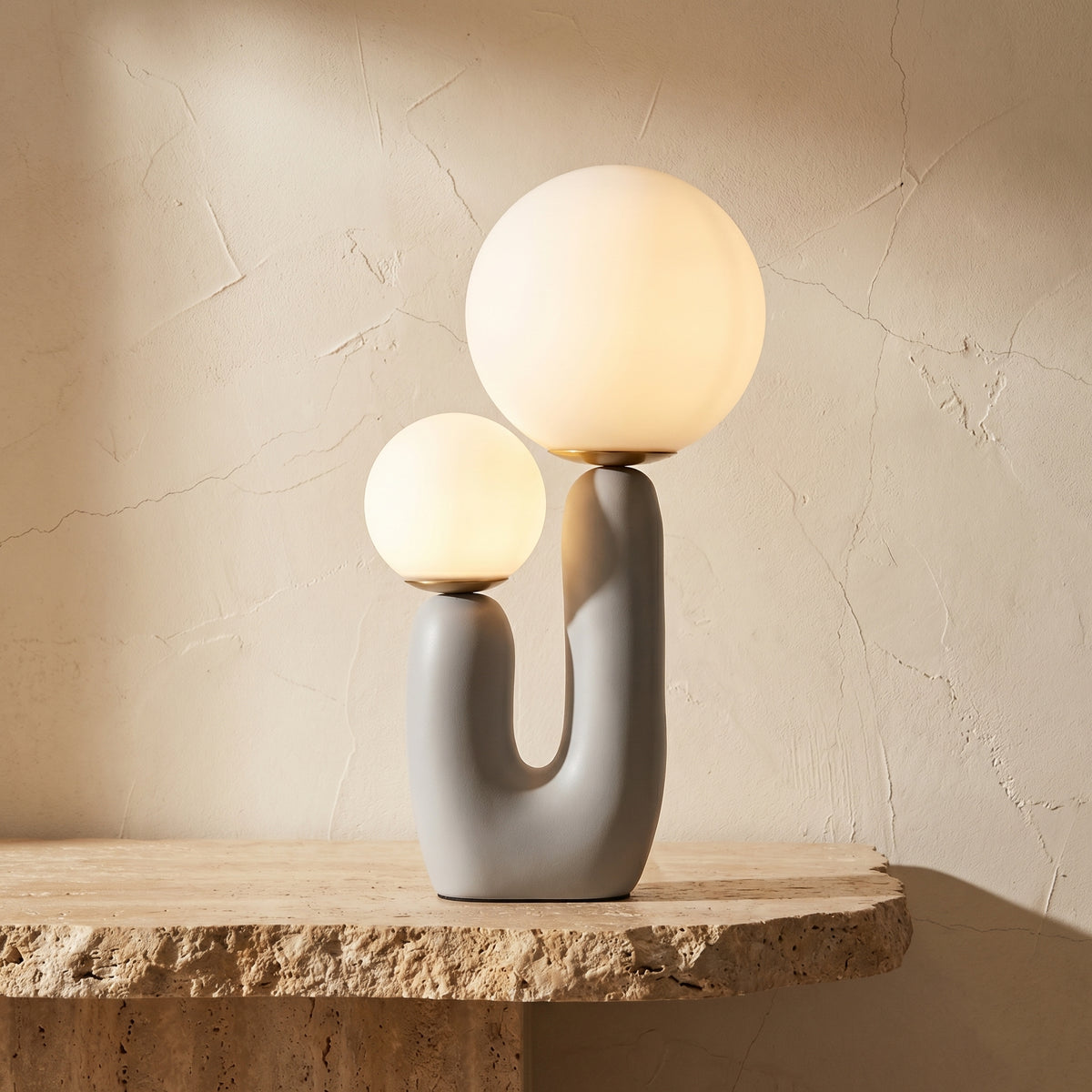 Rough Textured Table Lamp-Lighting > Table Lamps-casanuva-casanuva