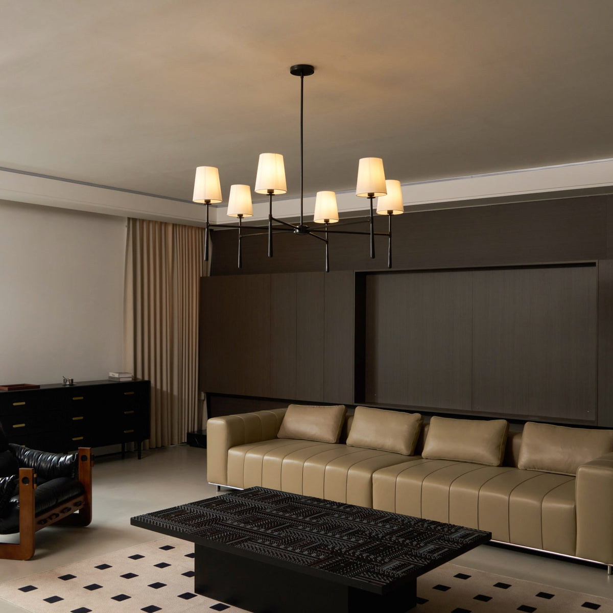 Round Chandelier Light Fixture-Lighting > Chandeliers & Pendant Lights-casanuva-casanuva