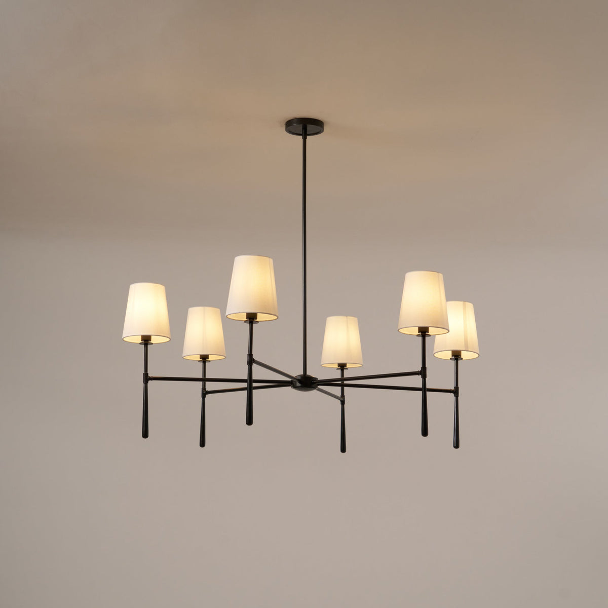 Round Chandelier Light Fixture-Lighting > Chandeliers & Pendant Lights-casanuva-casanuva