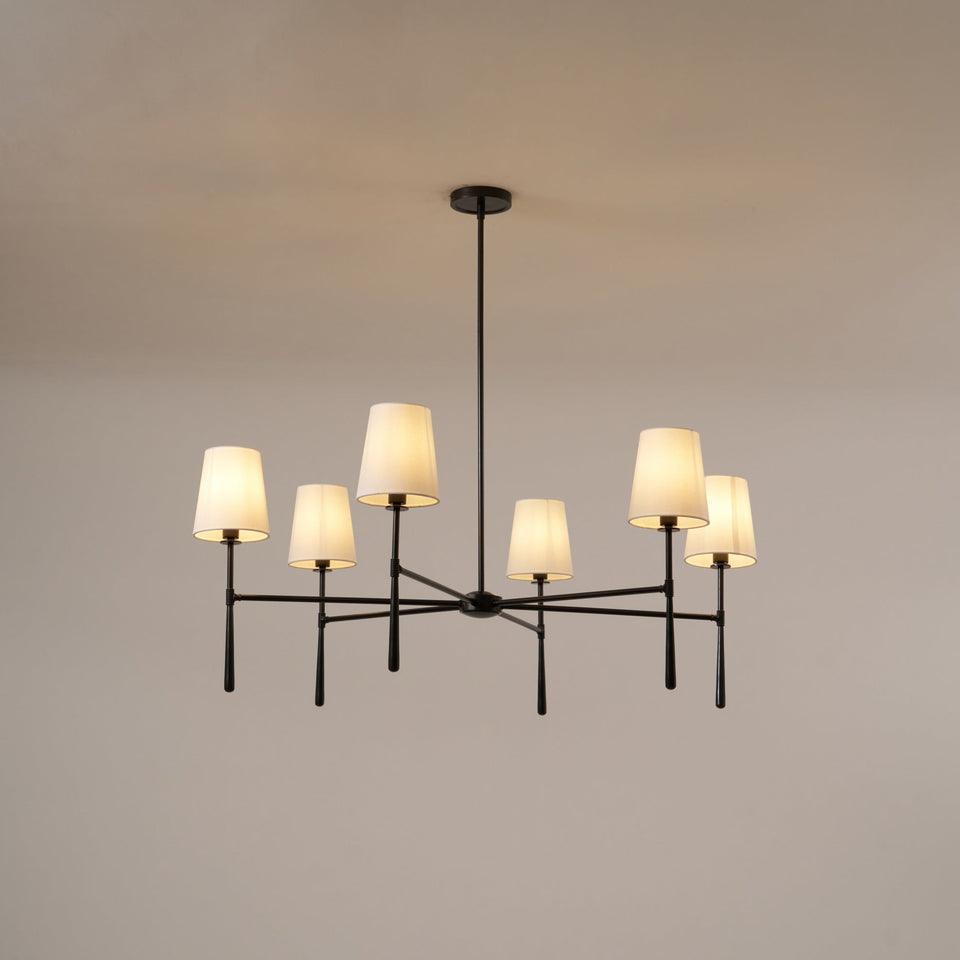 Round Chandelier Light Fixture-Lighting > Chandeliers & Pendant Lights-casanuva-casanuva