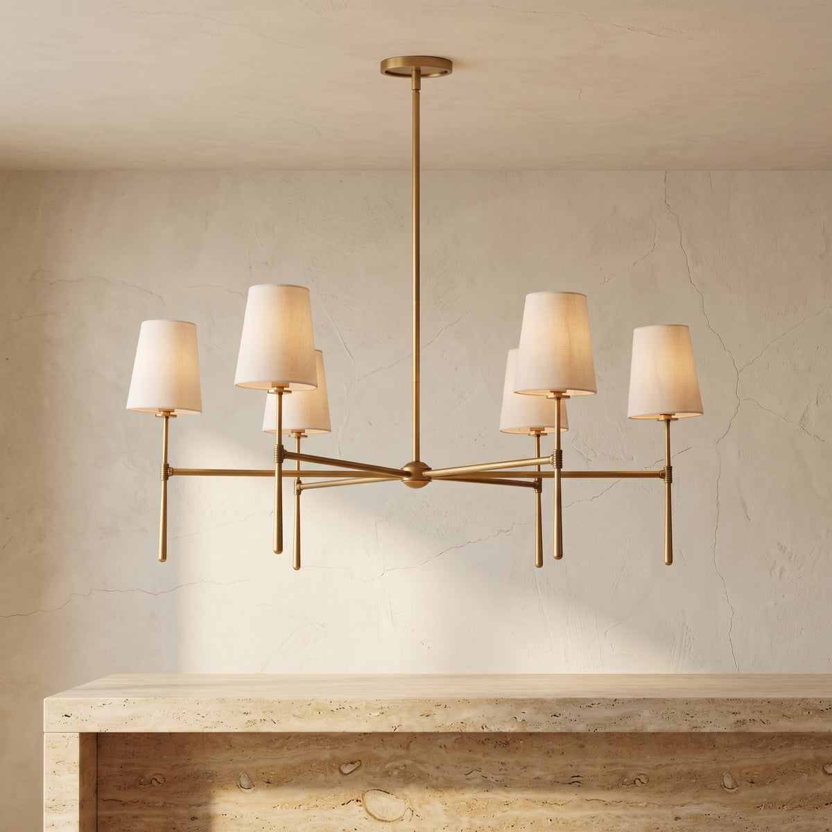 Round Chandelier Light Fixture-Lighting > Chandeliers & Pendant Lights-casanuva-casanuva