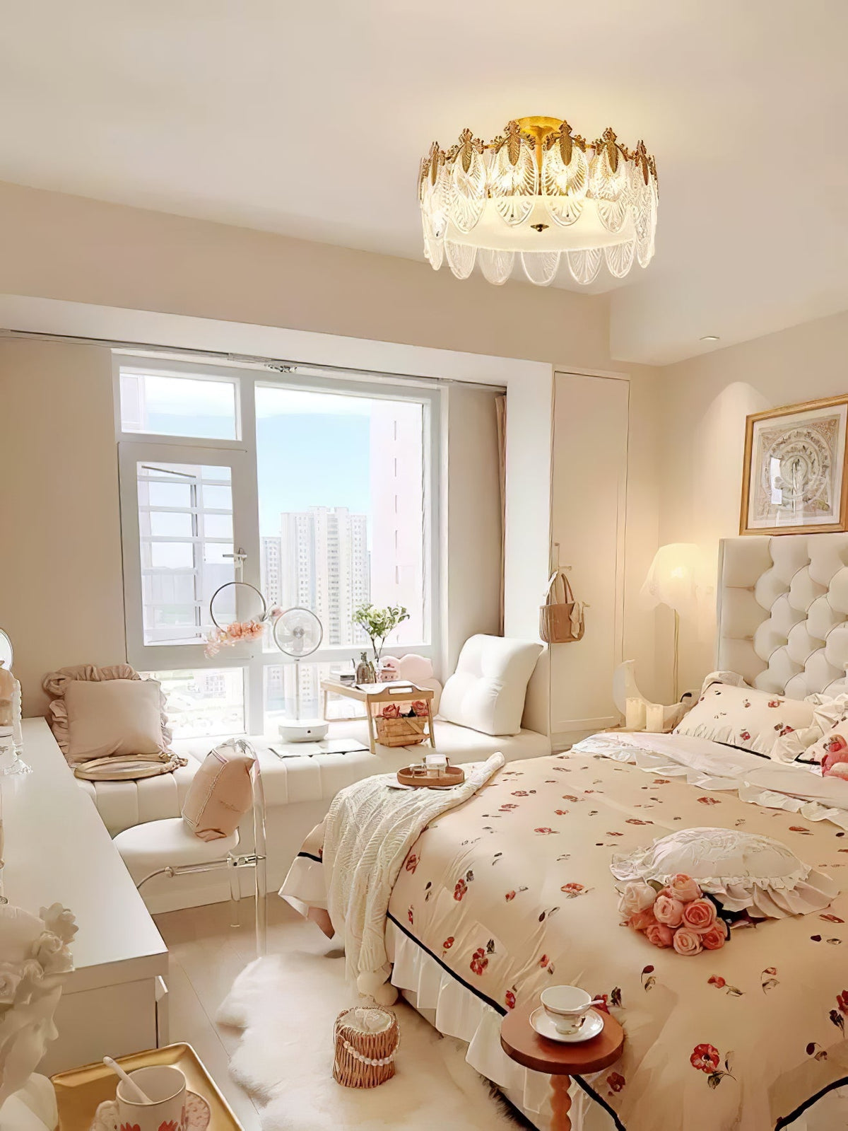 Round Decorative Glass Chandelier-Lighting > Chandeliers & Pendant Lights-casanuva-casanuva