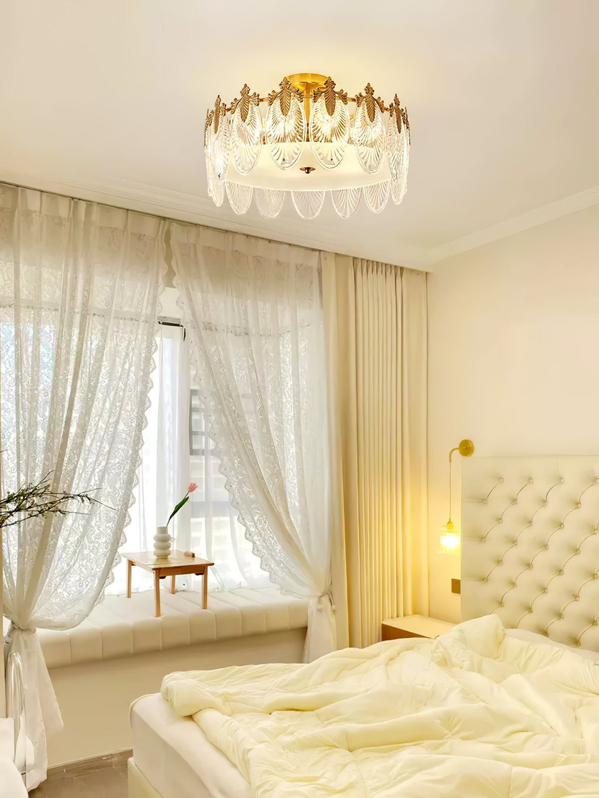 Round Decorative Glass Chandelier-Lighting > Chandeliers & Pendant Lights-casanuva-casanuva