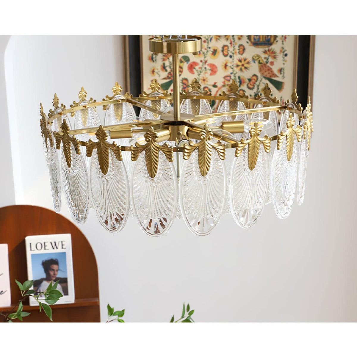 Round Decorative Glass Chandelier-Lighting > Chandeliers & Pendant Lights-casanuva-casanuva