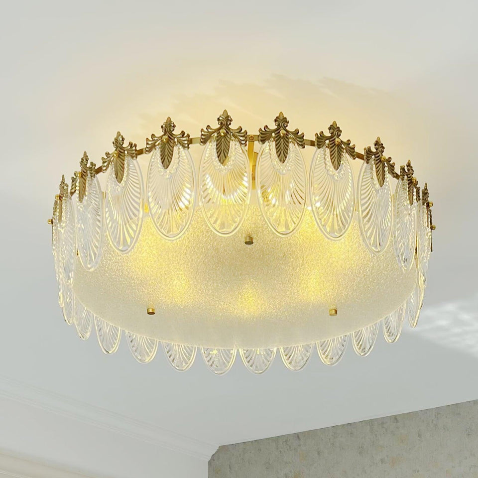 Round Decorative Glass Chandelier-Lighting > Chandeliers & Pendant Lights-casanuva-casanuva