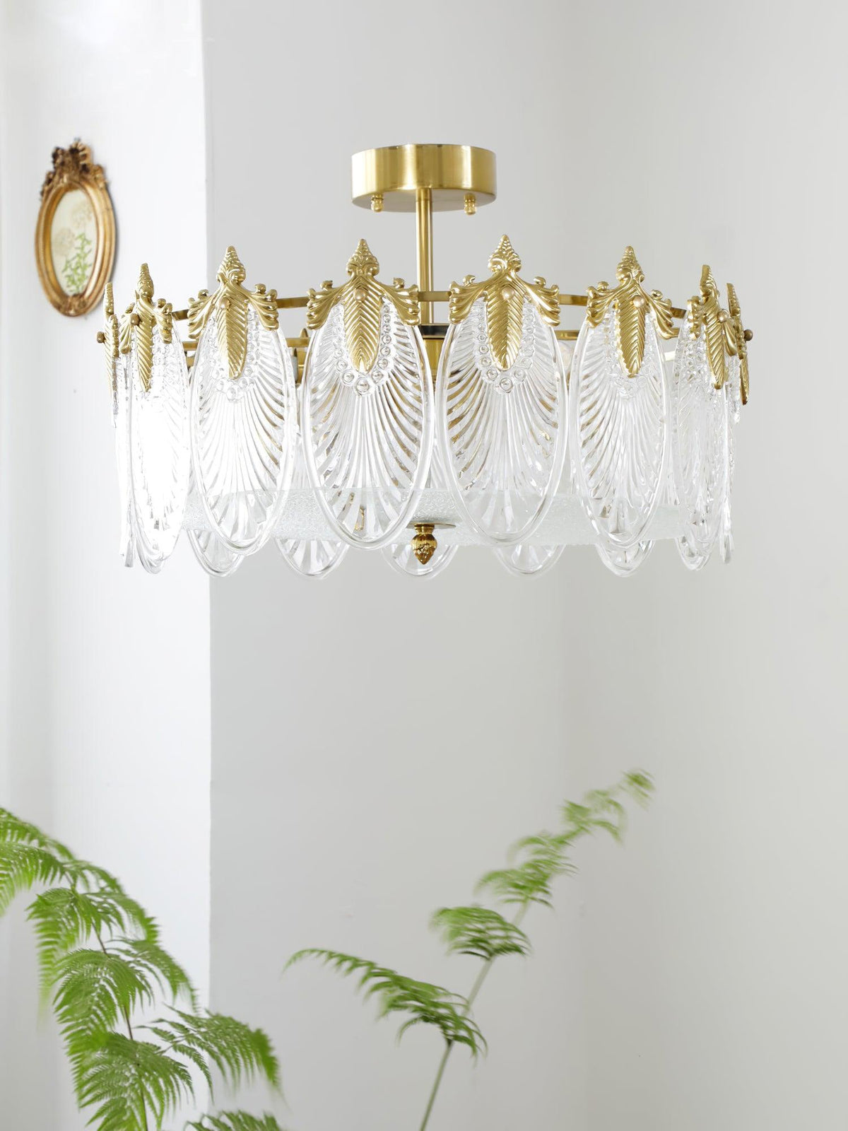Round Decorative Glass Chandelier-Lighting > Chandeliers & Pendant Lights-casanuva-casanuva