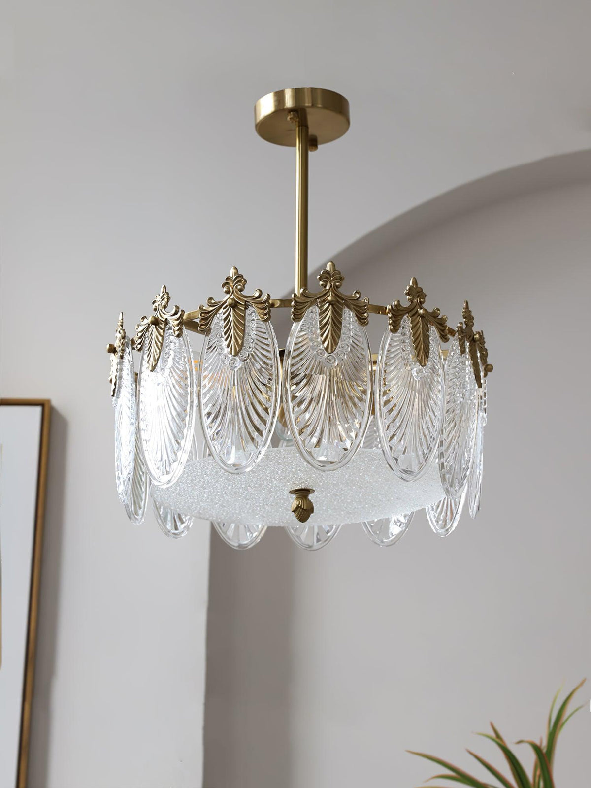 Round Decorative Glass Chandelier-Lighting > Chandeliers & Pendant Lights-casanuva-casanuva