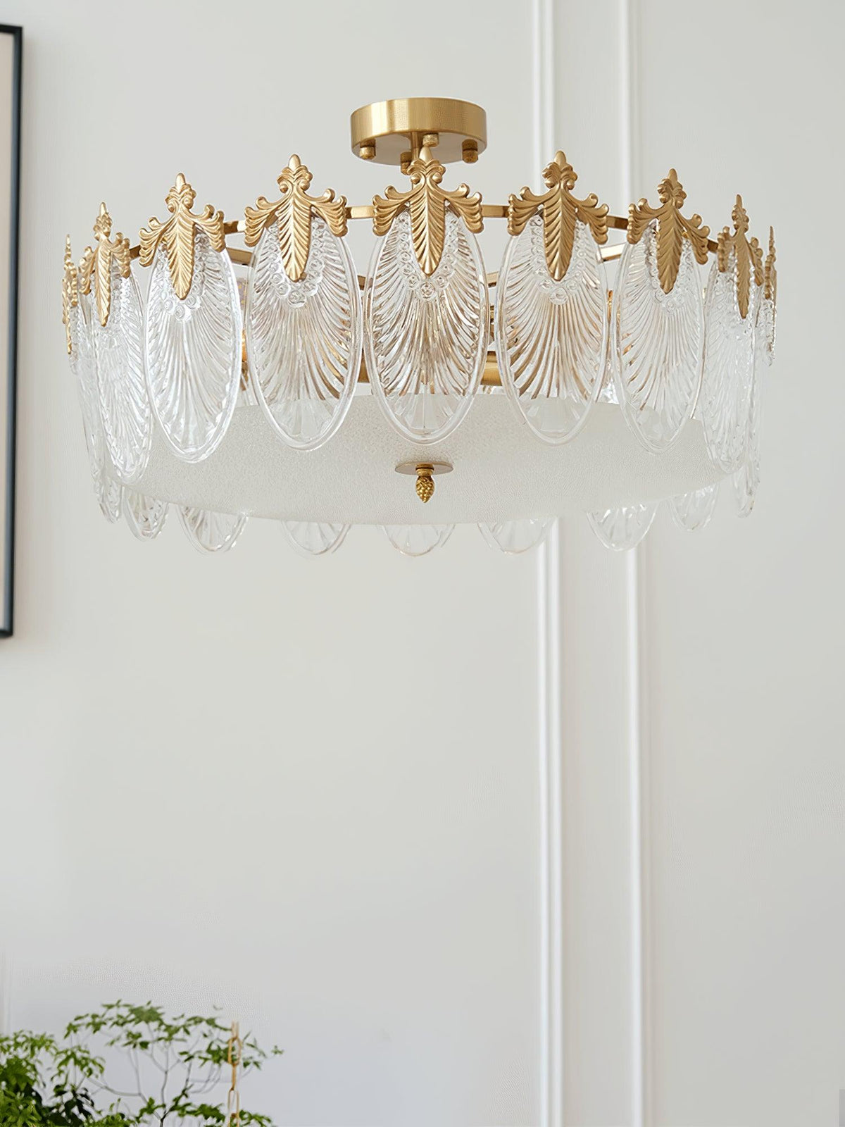 Round Decorative Glass Chandelier-Lighting > Chandeliers & Pendant Lights-casanuva-casanuva