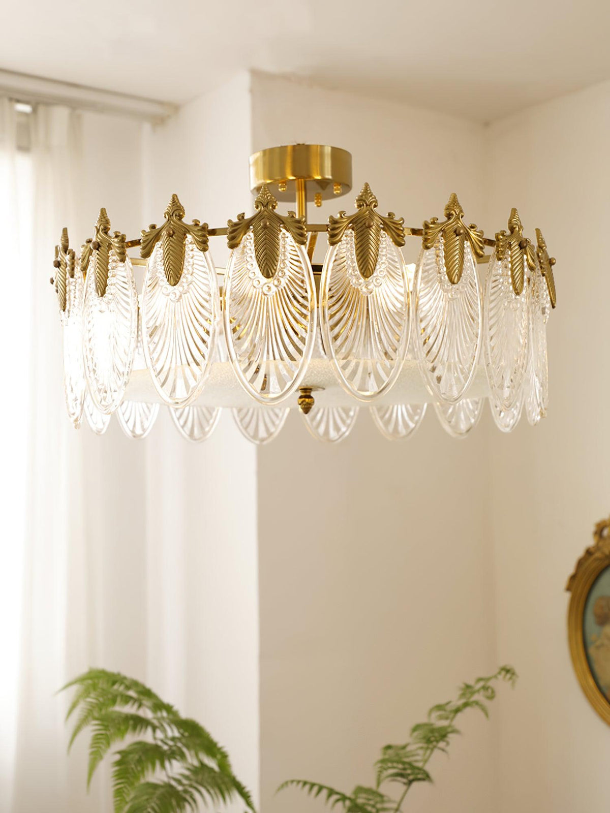 Round Decorative Glass Chandelier-Lighting > Chandeliers & Pendant Lights-casanuva-casanuva