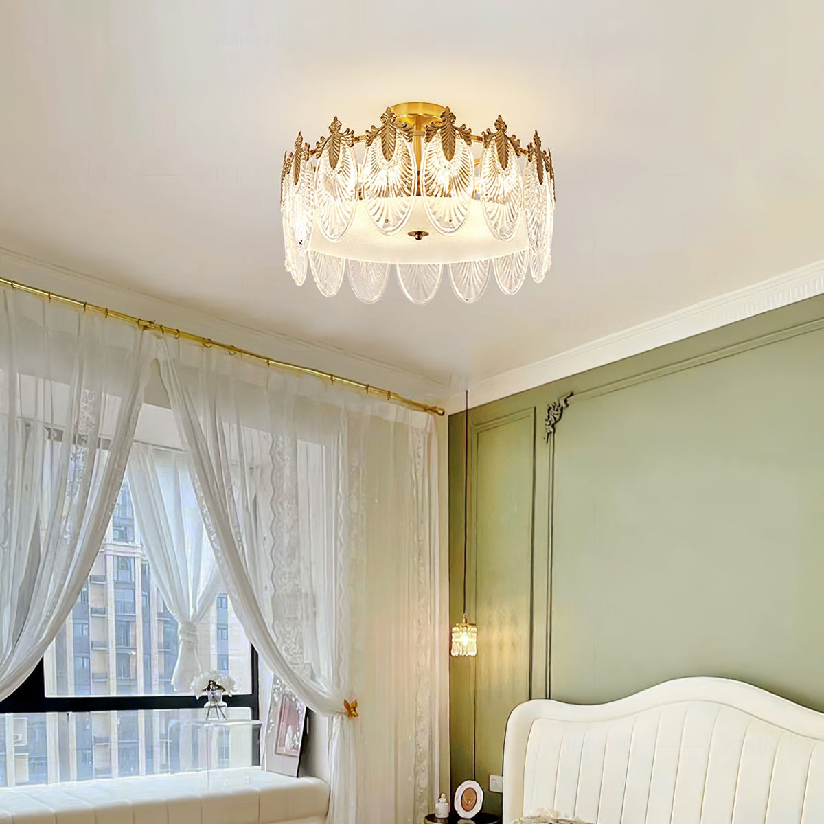 Round Decorative Glass Chandelier-Lighting > Chandeliers & Pendant Lights-casanuva-casanuva