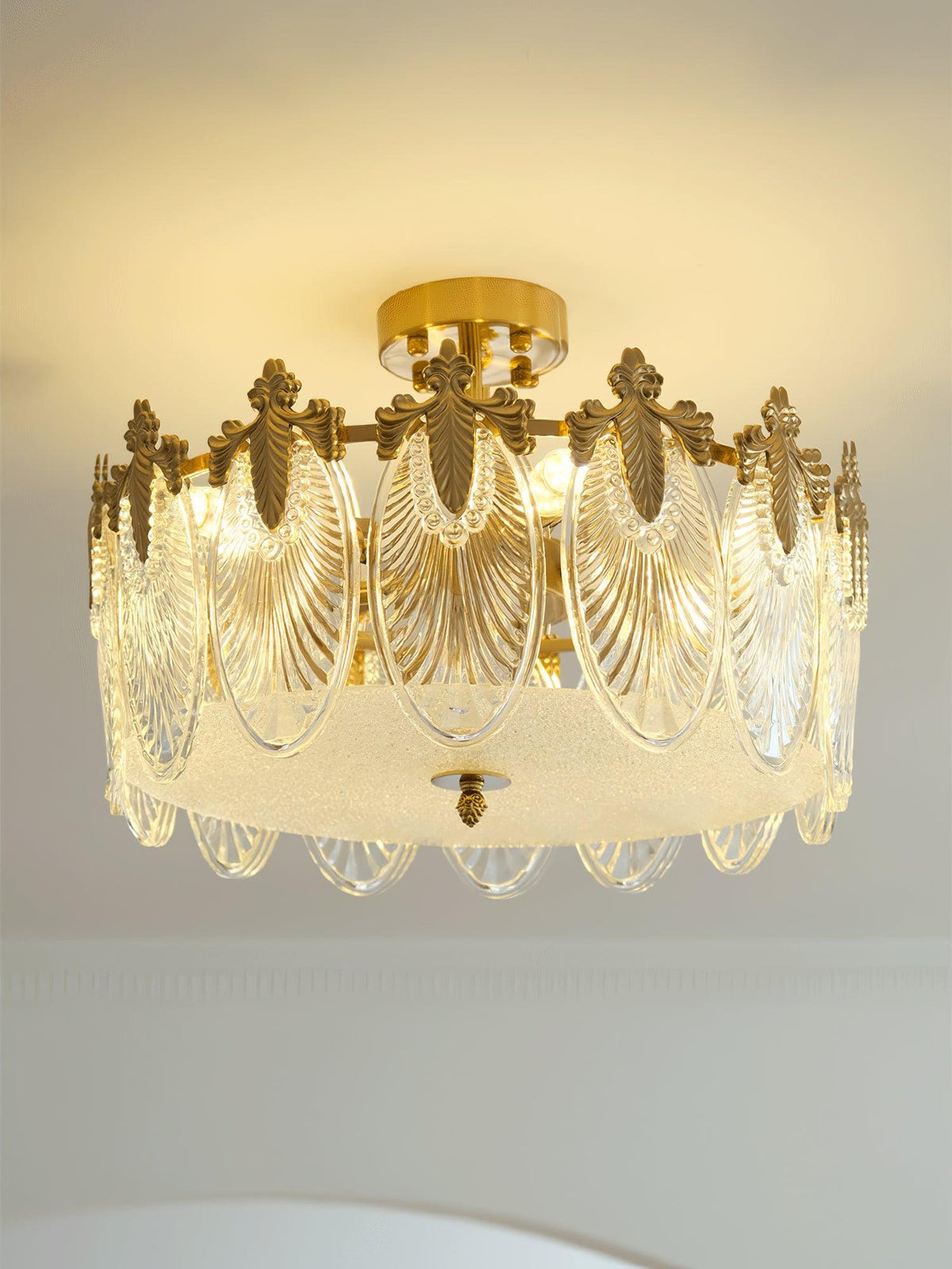 Round Decorative Glass Chandelier-Lighting > Chandeliers & Pendant Lights-casanuva-casanuva