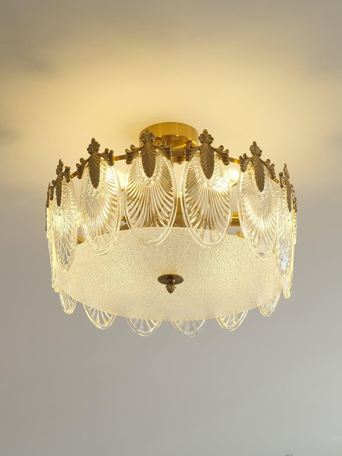 Round Decorative Glass Chandelier-Lighting > Chandeliers & Pendant Lights-casanuva-casanuva