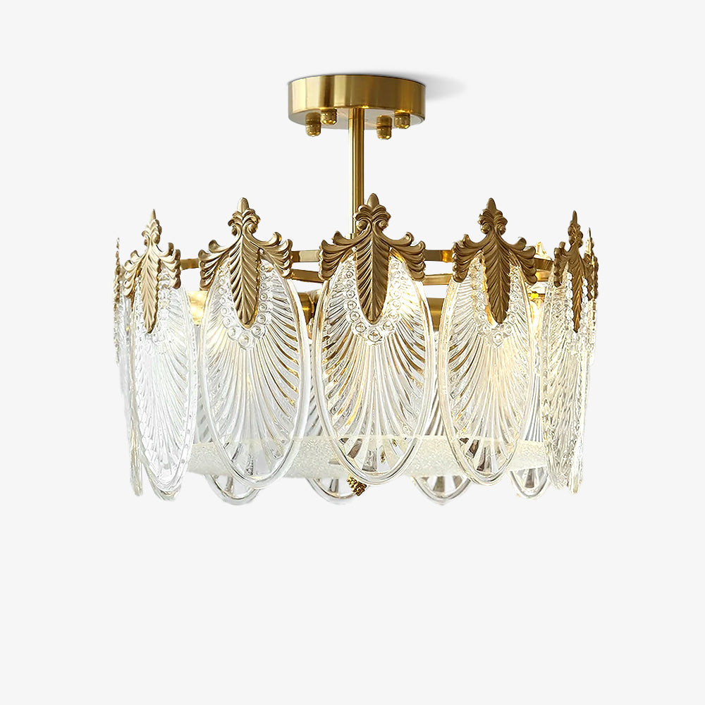 Round Decorative Glass Chandelier-Lighting > Chandeliers & Pendant Lights-casanuva-casanuva