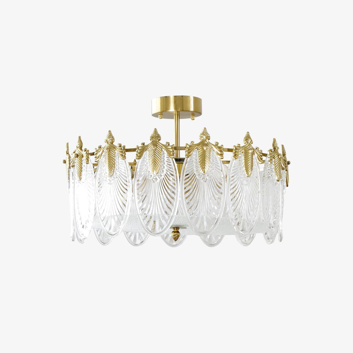 Round Decorative Glass Chandelier-Lighting > Chandeliers & Pendant Lights-casanuva-casanuva