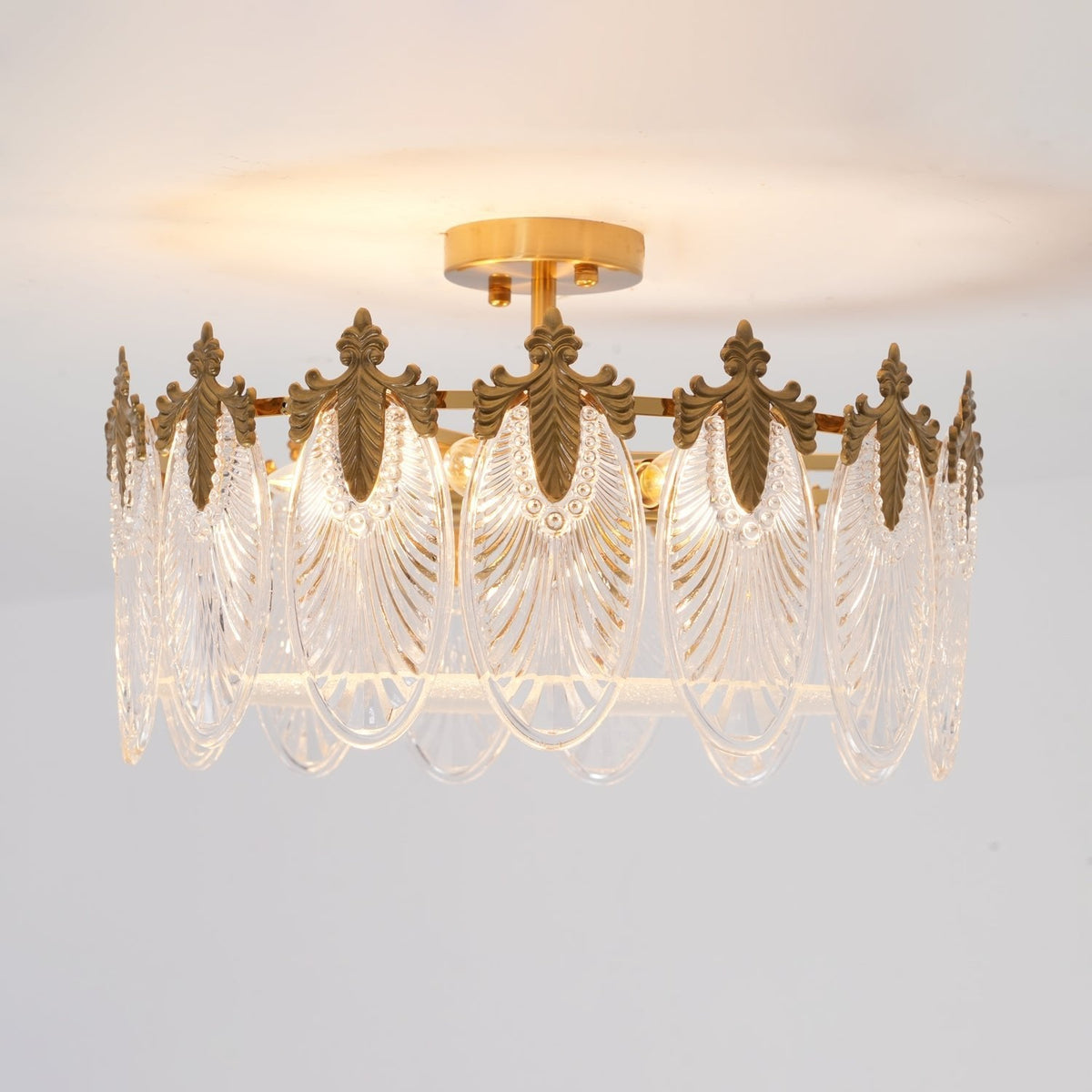 Round Decorative Glass Chandelier-Lighting > Chandeliers & Pendant Lights-casanuva-casanuva