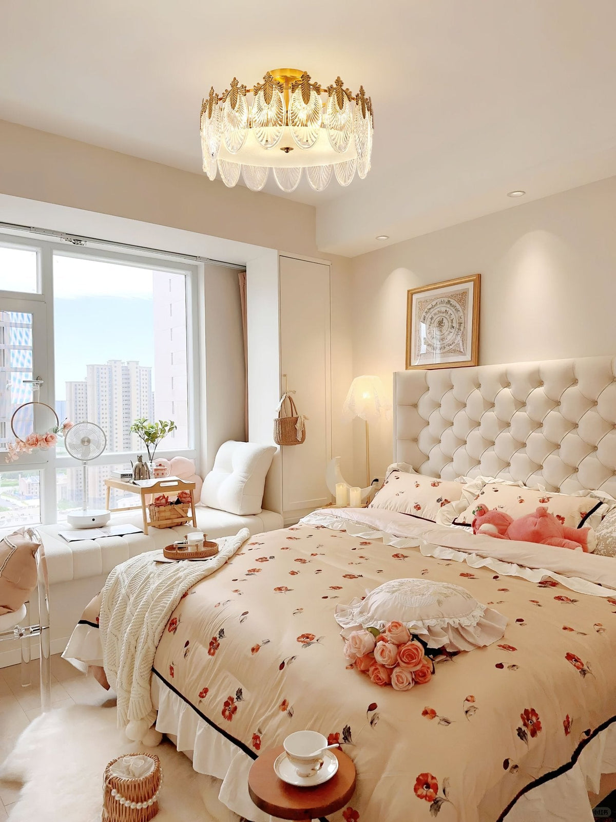 Round Decorative Glass Chandelier-Lighting > Chandeliers & Pendant Lights-casanuva-casanuva